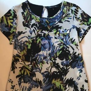 Hi/low floral French Connection top